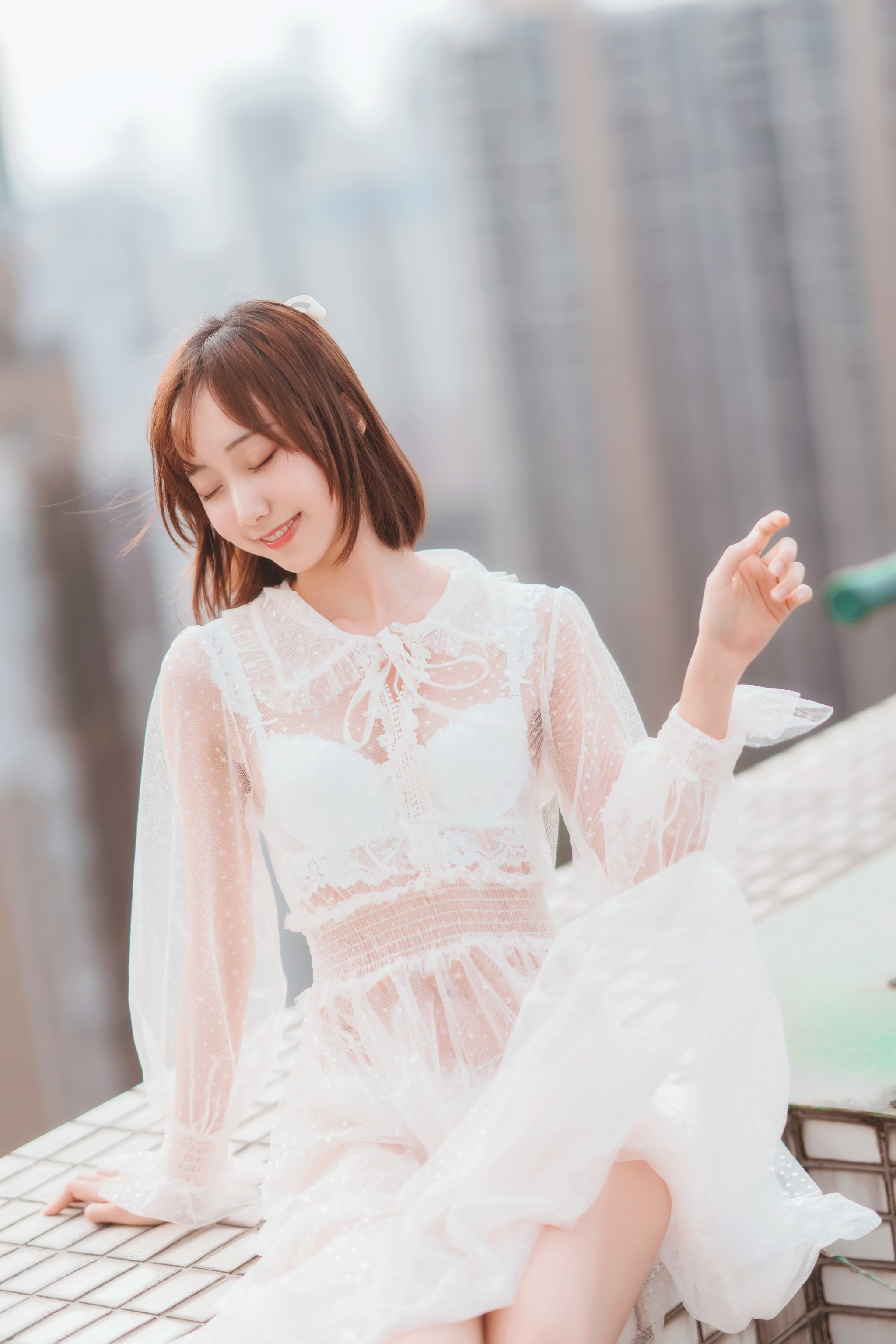 图片[1]-木棉棉 – NO.080 OwO 天台[39P]-XikXak